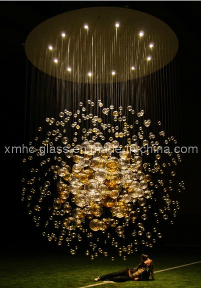 Glass Chandelier Lighting for Hotel Decoration