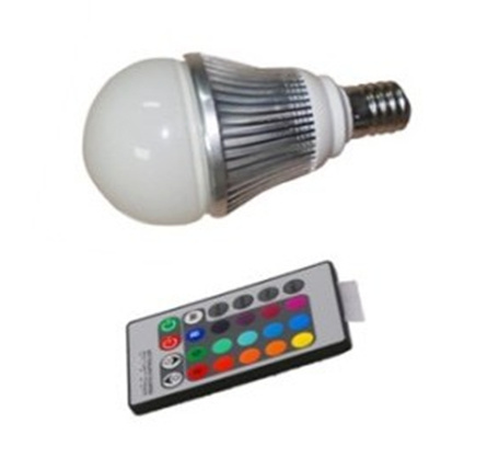 RGB 3W LED Bulb E14 E17 E27 E26
