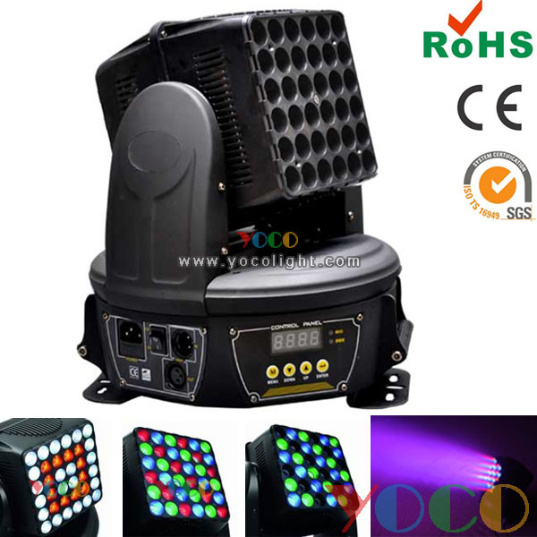 36*3W Twin Sides RGBWA LED Stage Wash Moving Head Light