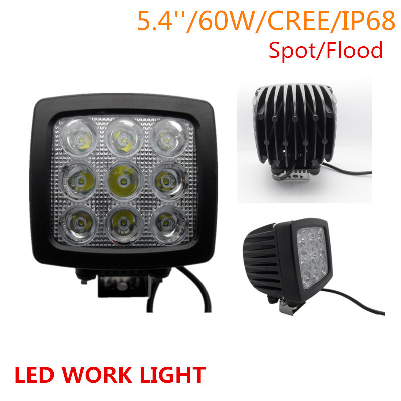 90W Squar LED LED Work Light for Jeep Offroad 4X4