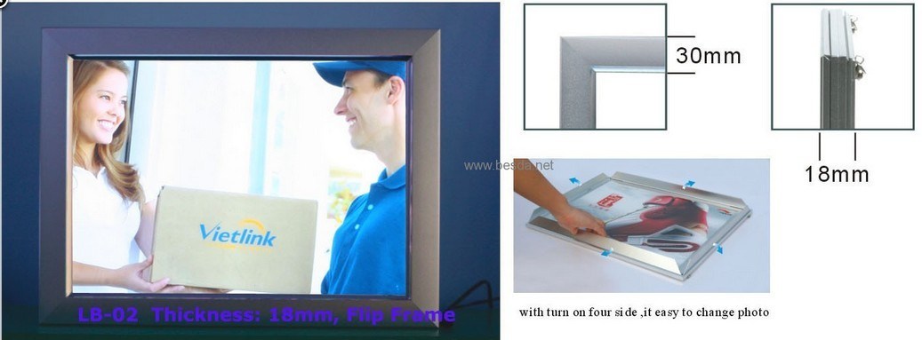 Advertising Poster Frame LED Slim Light Box Lb-02