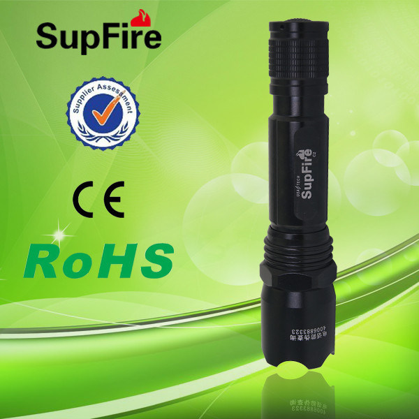 Supfire C2 Rechargeable LED Flashlight with CREE Q5