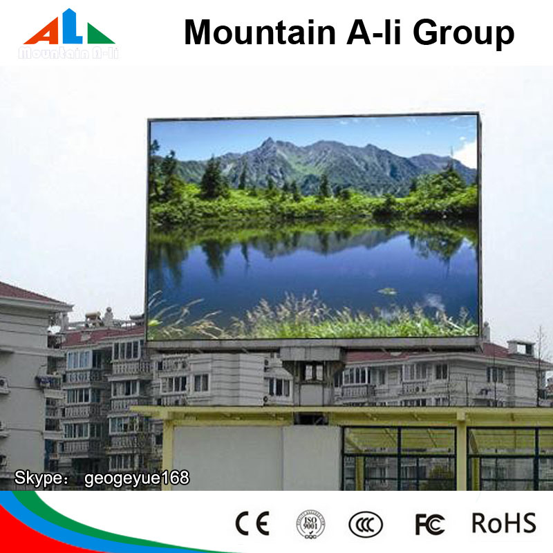 CE and RoHS Approved P10 LED Outdoor Display Sign, Size 160mm*160mm and RGB Color LED Display