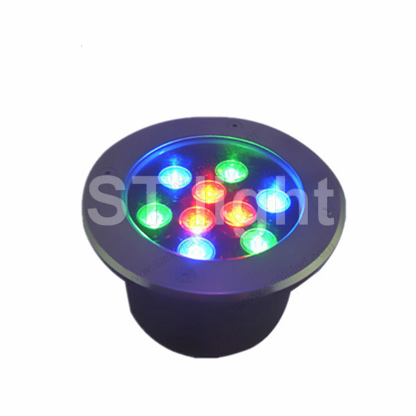 9W High Power Outdoor Waterproof Red LED Inground Light