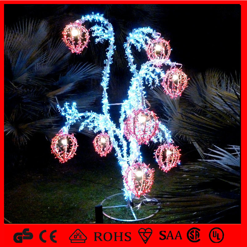 Flower Xmas Gifts Outdoor Christmas Decoration LED Holiday Light