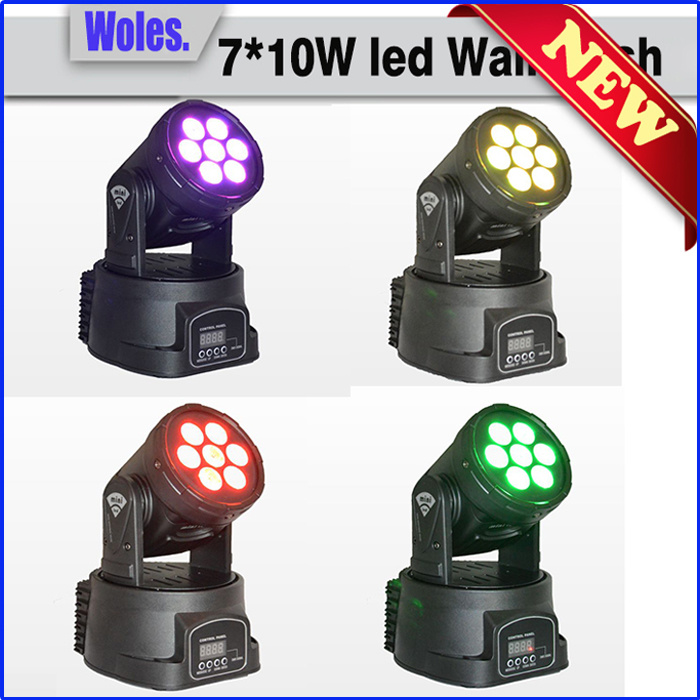 7PCS 10W Mini LED Wash Light