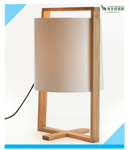 Lightingbird Eye-Protection Fabric Shade Wood Table Lamp (LBMT-SX)