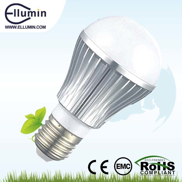 E27 5W Aluminium LED Bulb Lights/Metal Material