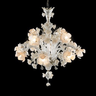 Decorative Glass Pendant Lamp Glass Flower Light