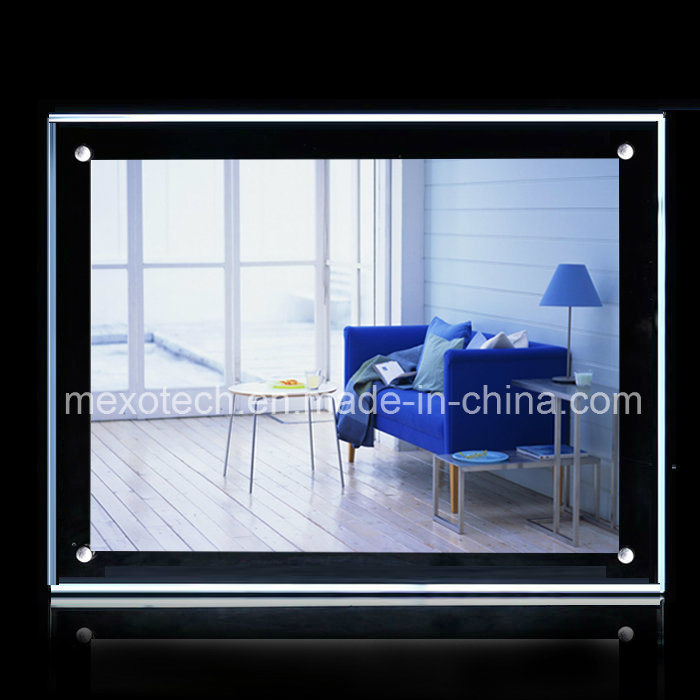 Desktop LED Acrylic Photo Frame Picture Light Box (CST01-A4L)