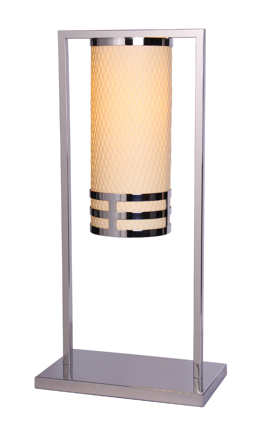 Modern Table Lamp with Yellow PVC Lampshade (TB-1336)