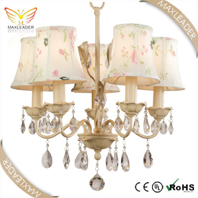 Lighting Fixtures of Crystal Antique Fabric Decoration Chandelier (MD7386)