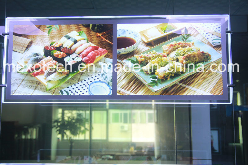 Double-Sides LED Acrylic Menu Board Light Box for Advertising (CDH03-A3X2)