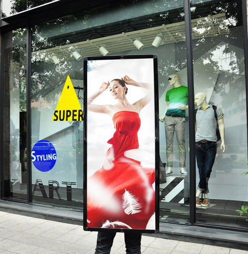 Magic Backpack Sign Mobile Rechargeable LED Light Box for Advertising