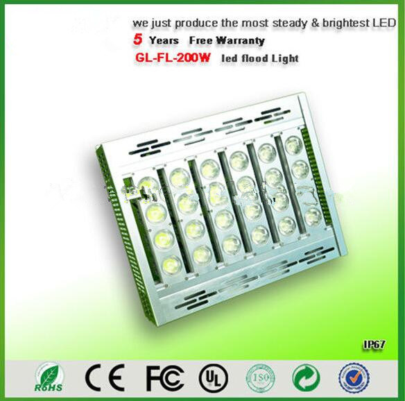 200W Outdoor High Power LED Flood Light for Public Area Light with FCC CE RoHS