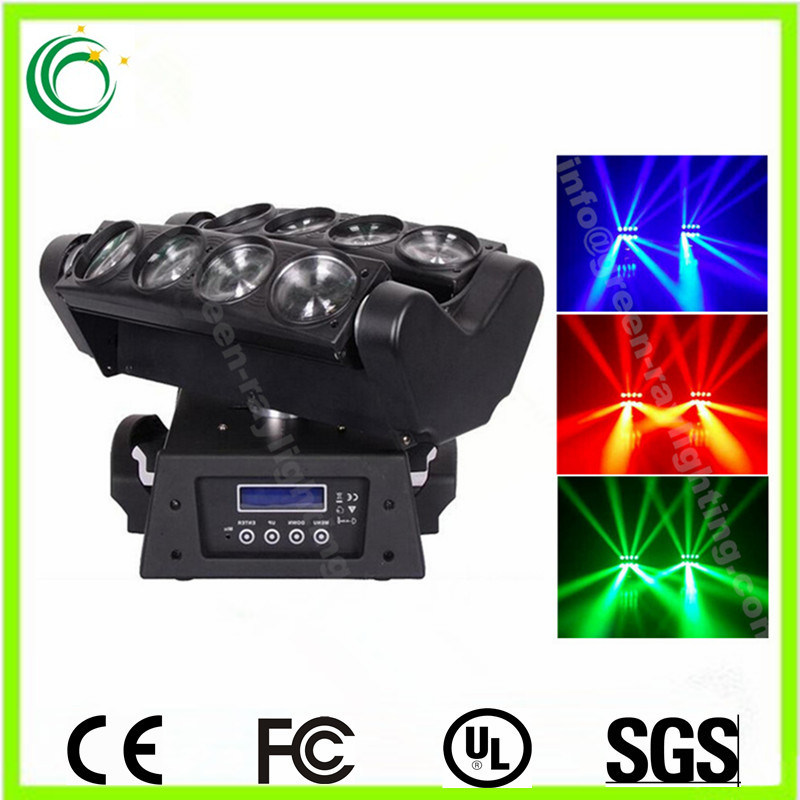 8*10W RGBW Spider Stage Moving Head LED Light