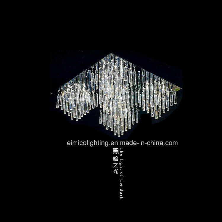 Square Chandelier Lamp Crystal Ceiling Lighting Em3388-25L