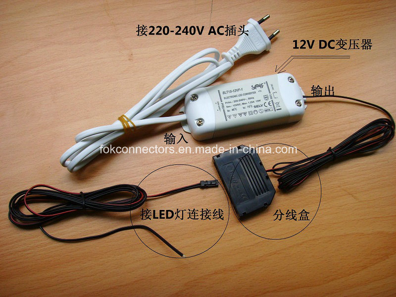 UL CE RoHS Approval 220V Input 12V Output LED Light 3 Fach Junction Boxes for High Bay LED Light
