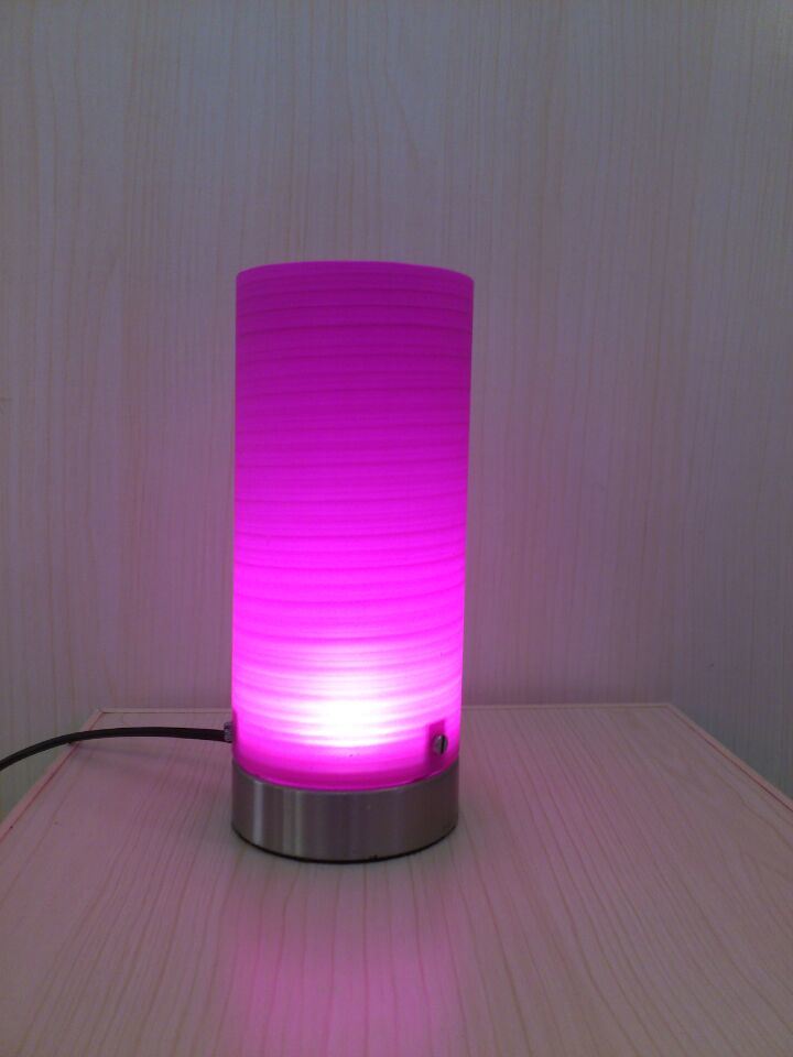 Brushed Glass LED Table Lamp for Indoor Design