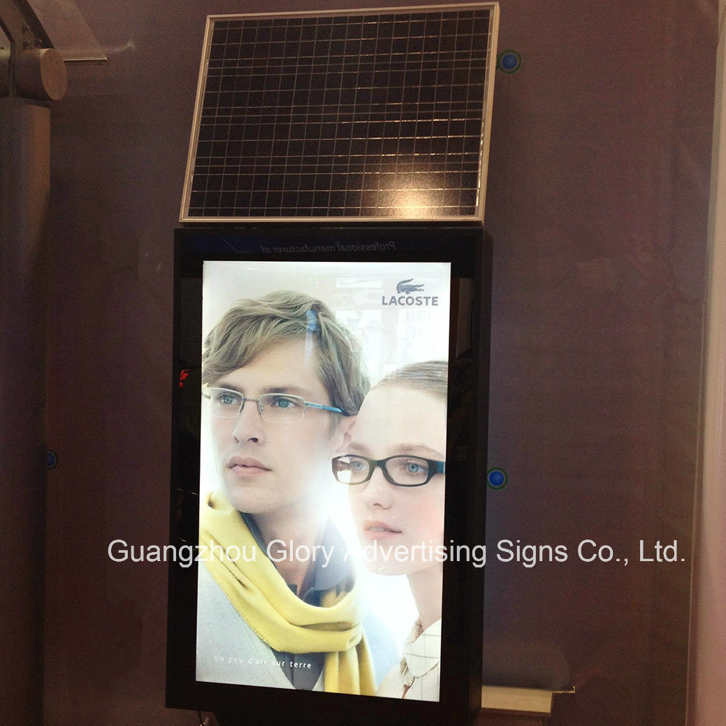 Solar Power Double-Sided Advertising LED Light Box