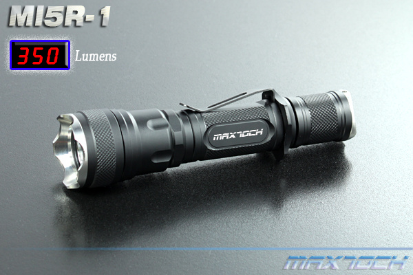 5W R5 350LM 18650 Superbright Aluminum LED Flashlight (MI5R-1)