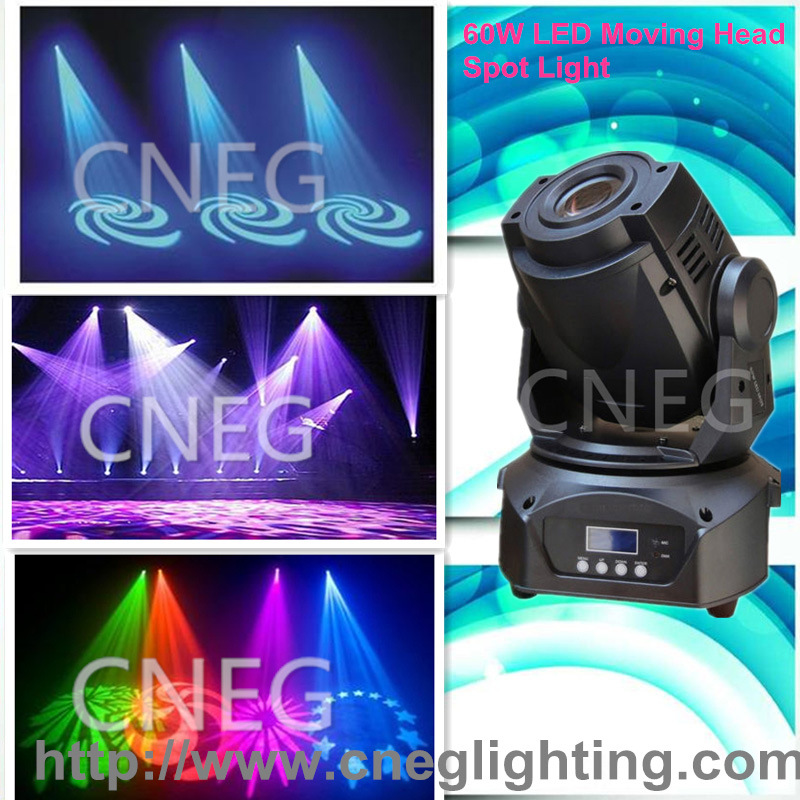 60W LED Moving Head Spot Light for Stage/Club