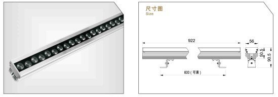 36W 108W LED Wall Washer Light (ZB-XQLV-001)