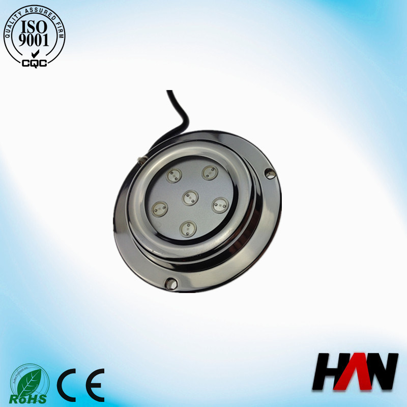 Stainless Steel LED Underwater Boat Light 6W DC12V IP68 CE&RoHS