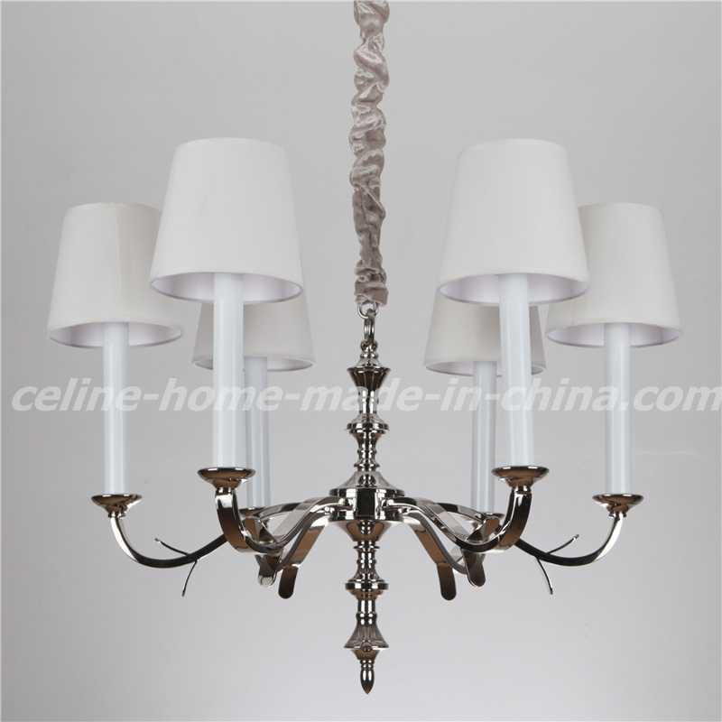 New Product Iron Chandelier with Fabric Shade (SL2100-6)