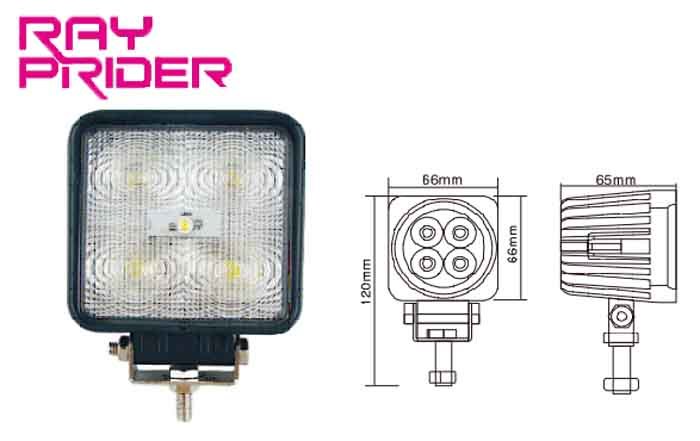 Epistar Square 15W LED Work Light for off Road Use