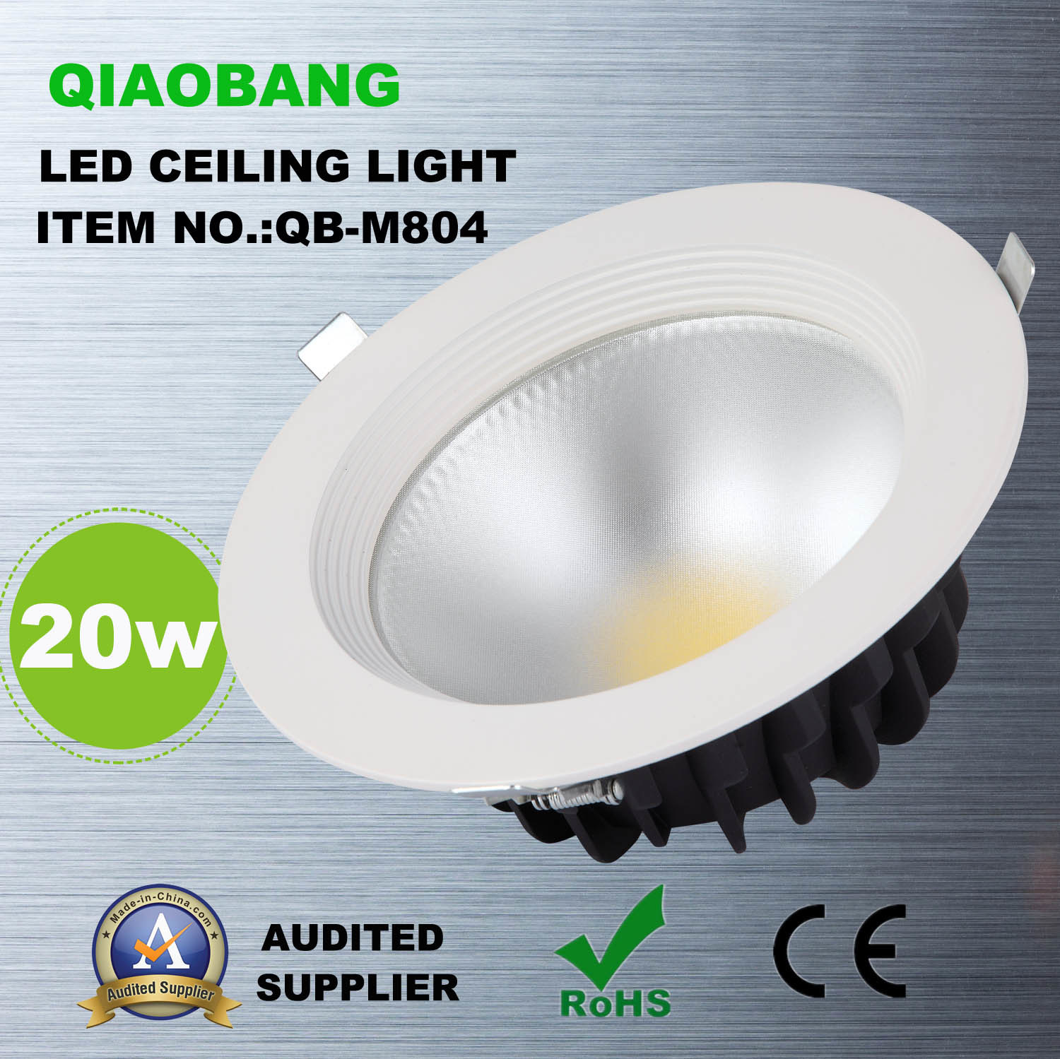 COB Round LED Ceiling Light (QB-M804-20W)