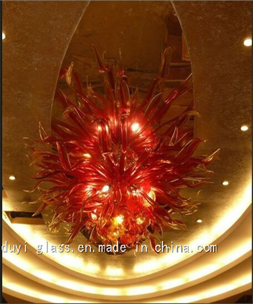 Red Decoration Glass Chandelier for Hotel