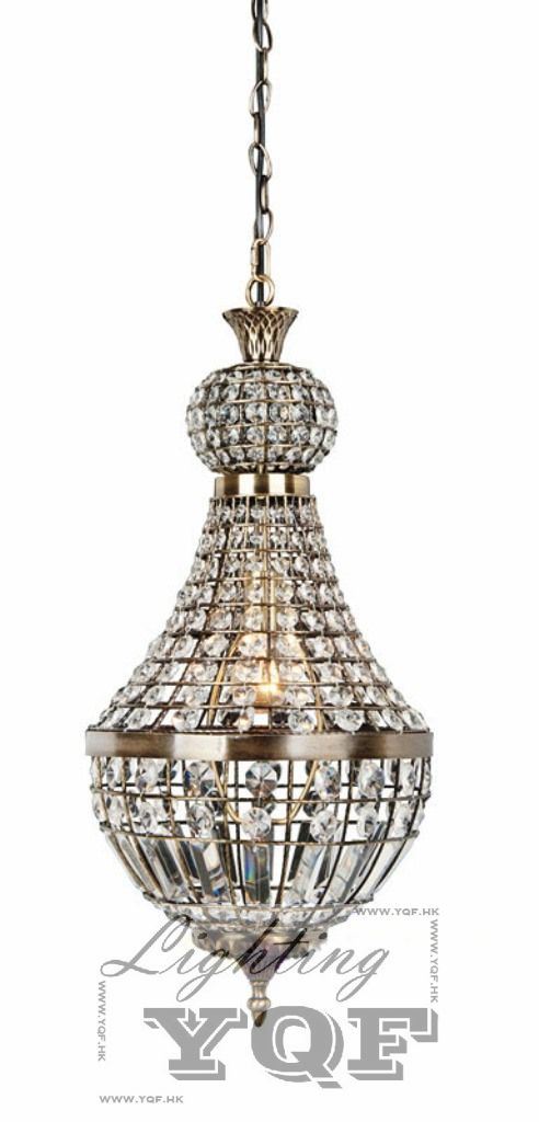 Crystal Beaded Chandelier Pendant Lamp (YQF1323D30BR)