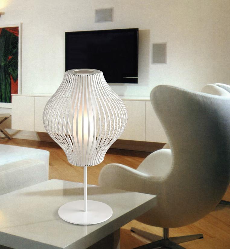 Contemporary White Metal Decorative Table Lamp (MT20590-1-320)