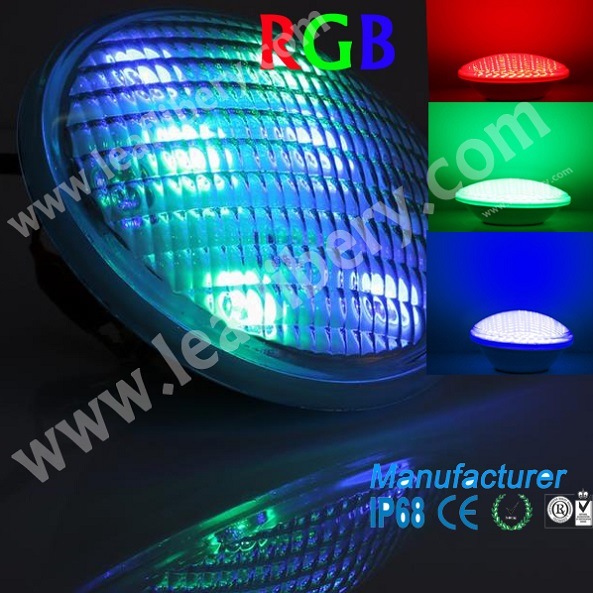 300W Halogen LED Replacement 12V 18X3w RGB PAR56 LED Swimming Pool Light