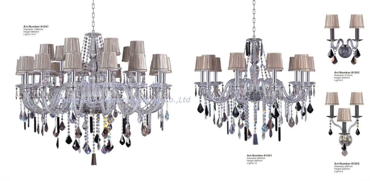 Modern Project Lobby Decoration Crystal Pendant Light Chandelier