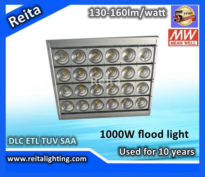 High Lumen Bridgelux Waterproof IP66 1000W Outdoor LED Light