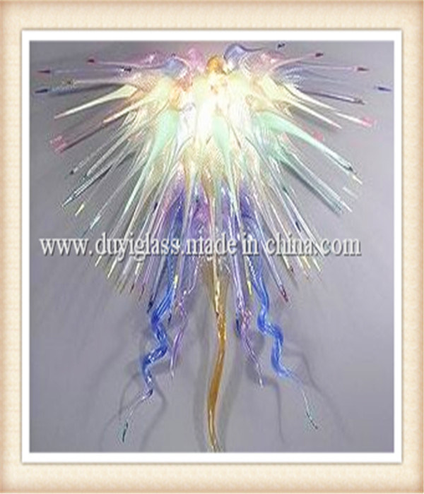 Multicolour Blow Glass Chandelier Light for Bar Decoration