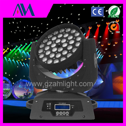 RGBW 4 in 1 Zoom Moving Head LED Wash Light