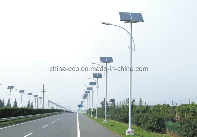 100W Solar LED Street Light with Toughened Glass Lampshade