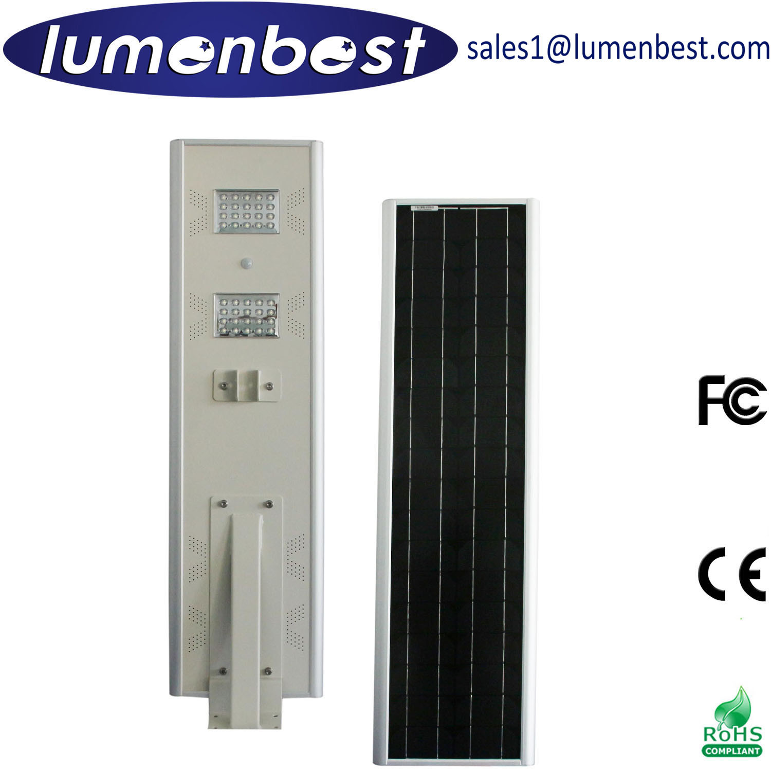 Professional Manufacturer 40W All in One Solar LED Street Light