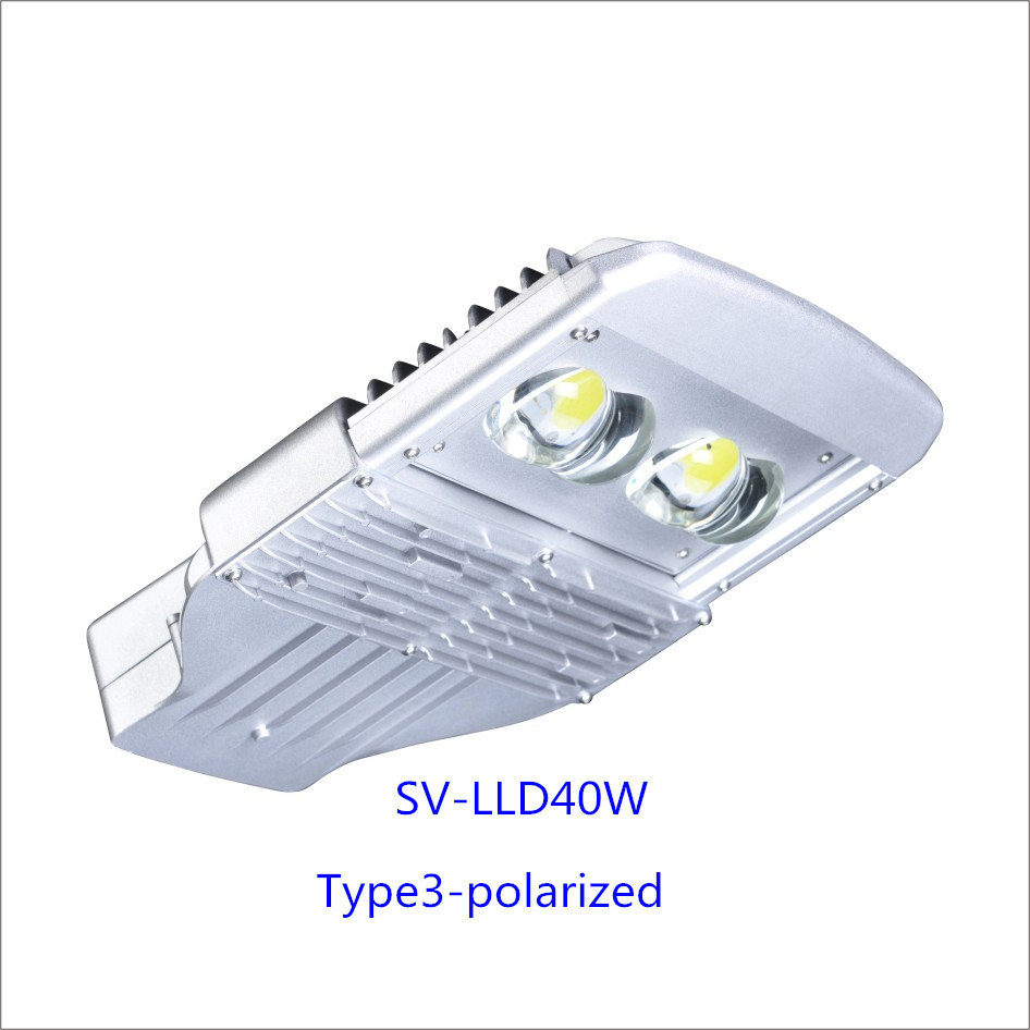 40W Manufacturer LED Street Light with 5-Year-Warranty (Polarized)