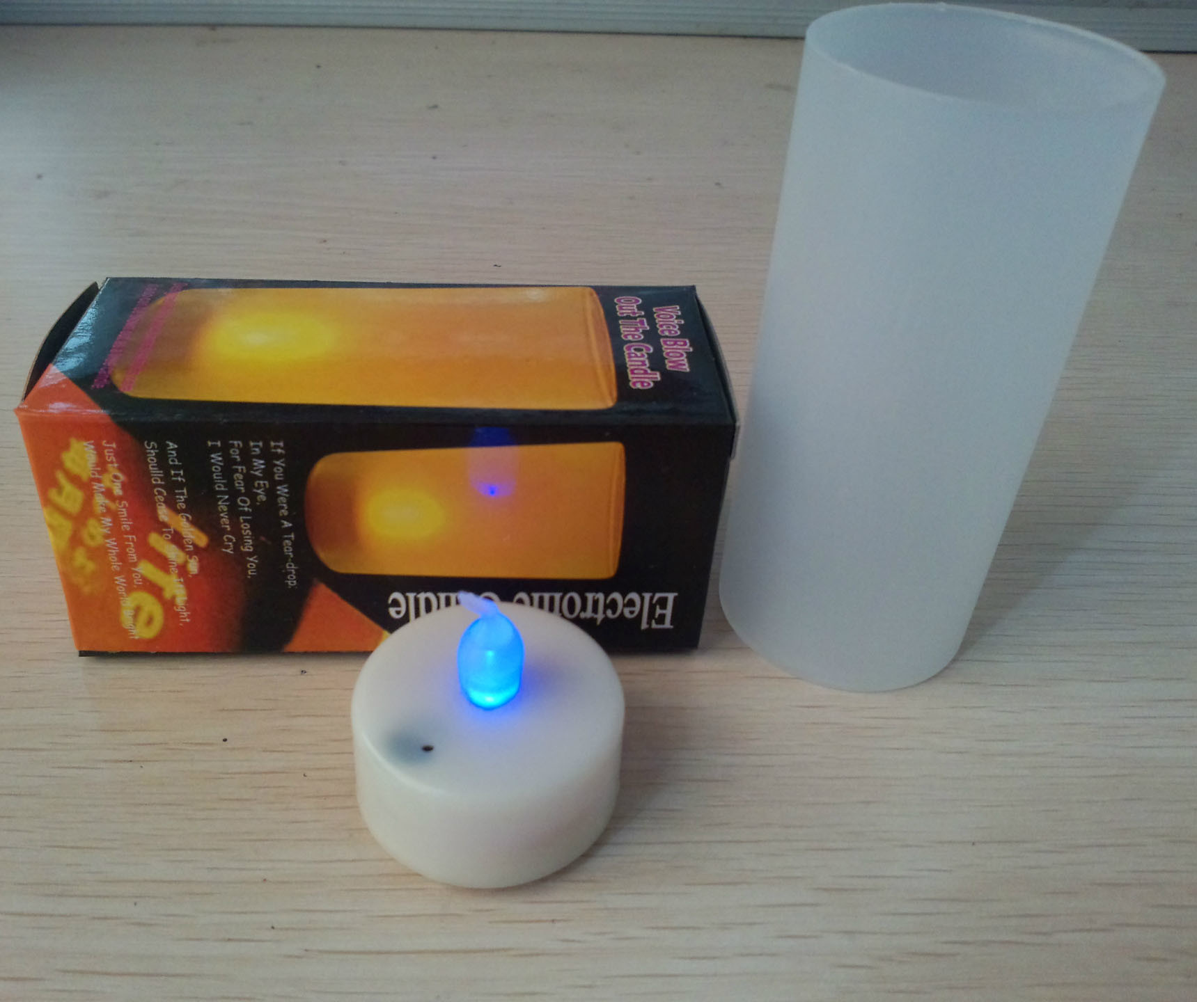 LED Tea Candle Light with Frosted Cup (HDD-03)