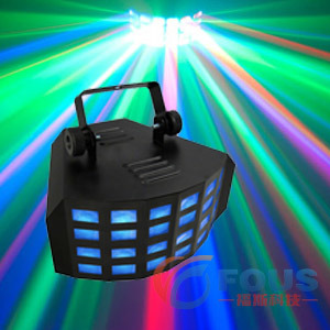 2PCS 10W Tri-Color LED 4 Derby Light / Stage Effect Light / Disco Effect Lighting / Disco Light (FS-E1010)