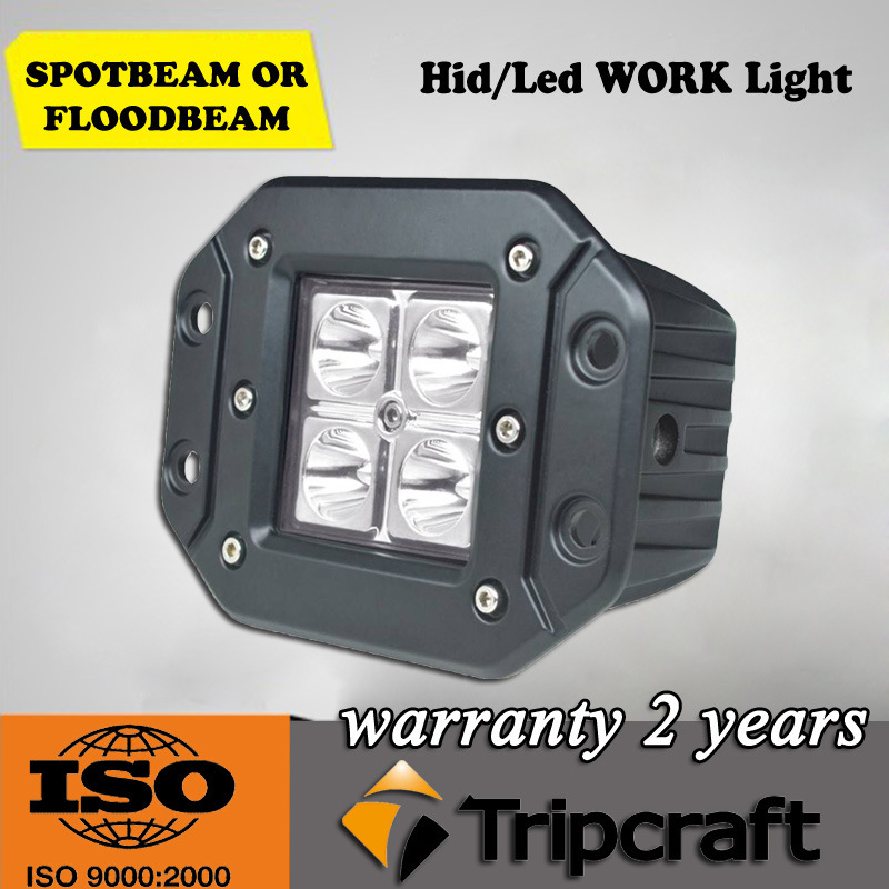 Super Bright 16W CREE LED Work Light for 4X4 4WD SUV Tractor Truck