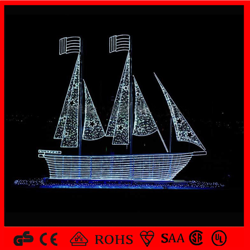 Multicolor Good Quality Christmas LED Outdoor Boat Decoration Lights