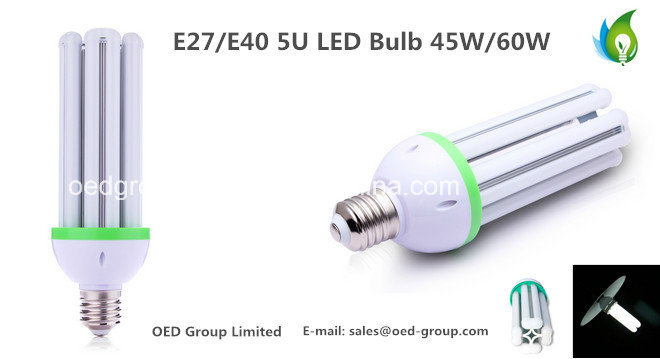 E40 E27 360 Degree 5u LED Bulb Light 45W and 60W