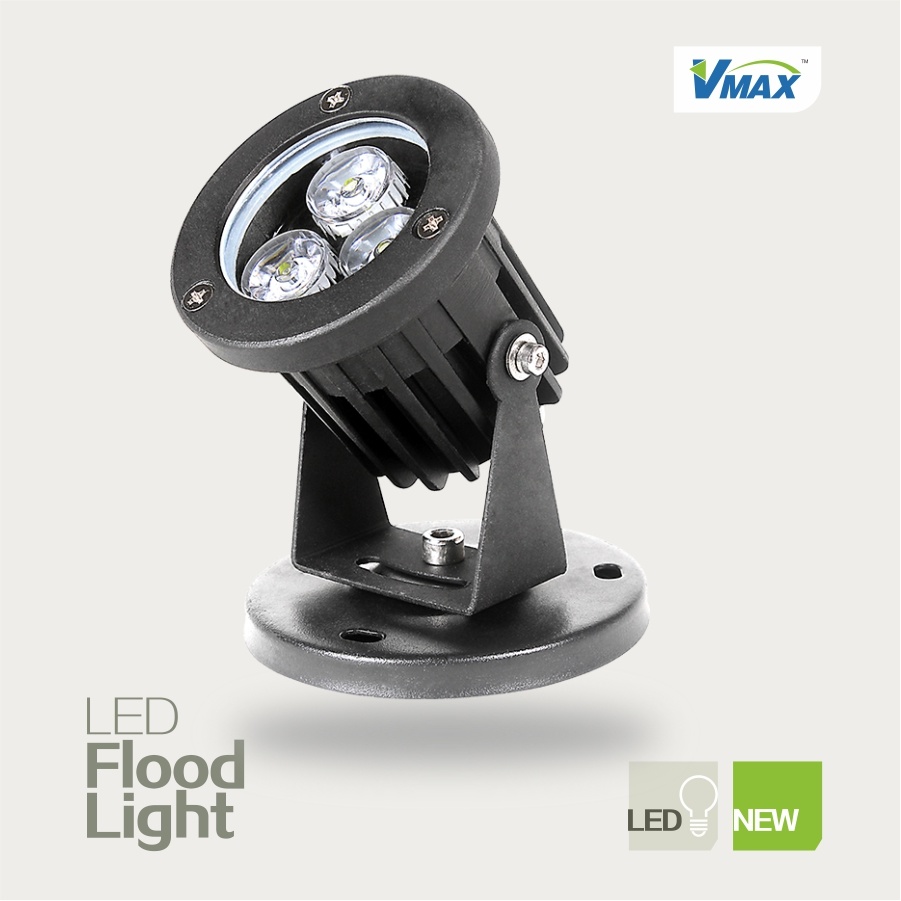 3W Outdoor Rechargeable LED Flood Light