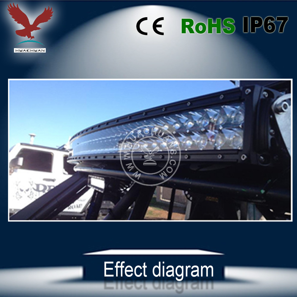 Curved LED Work Light Bar 288W with 3D Reflective Cup 50inch for Jeep, SUV, 4X4, Very Brightness