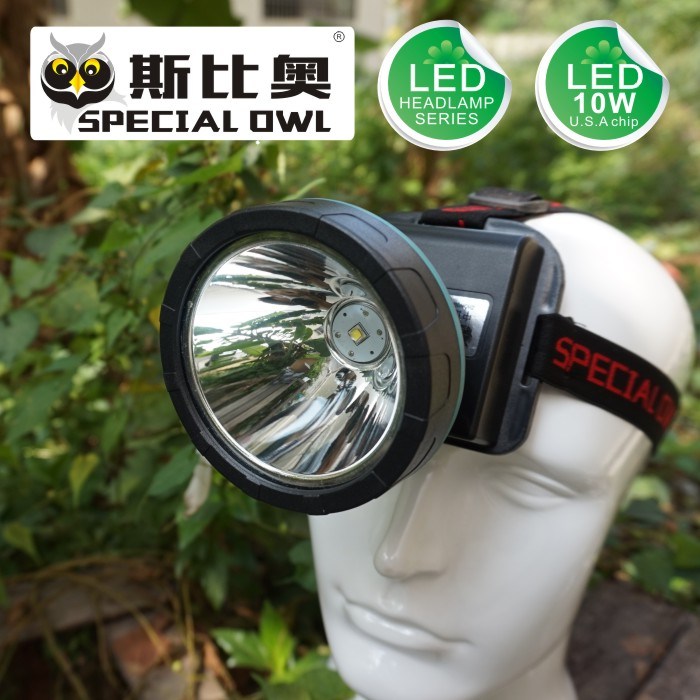 5W 7W 10W LED Headlamp with 3PCS*Rechargeable Lithium Battery for Camping Outdoor and Coal Miner Lamp Mining Headlamp